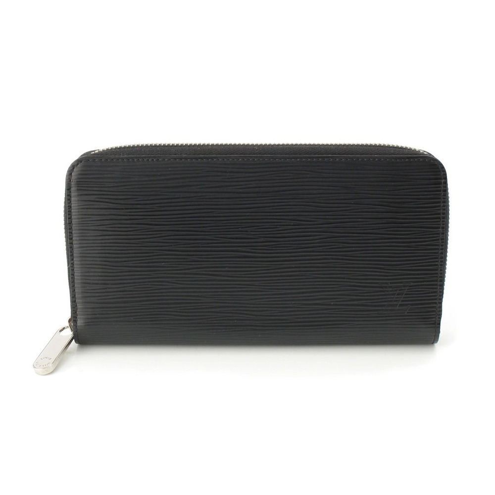 Louis Vuitton Epi Leather Zip Wallet Long Black